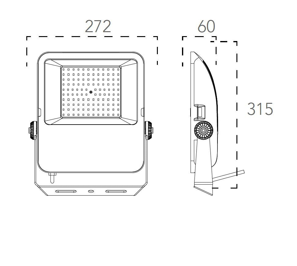 Proiettori TAURUS 31,5 cm LED 100 W In Alluminio