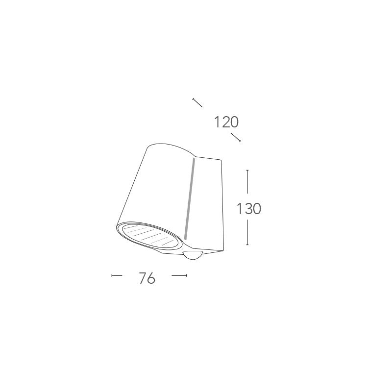 Applique SINTESI 13 cm LED 6 W In Alluminio