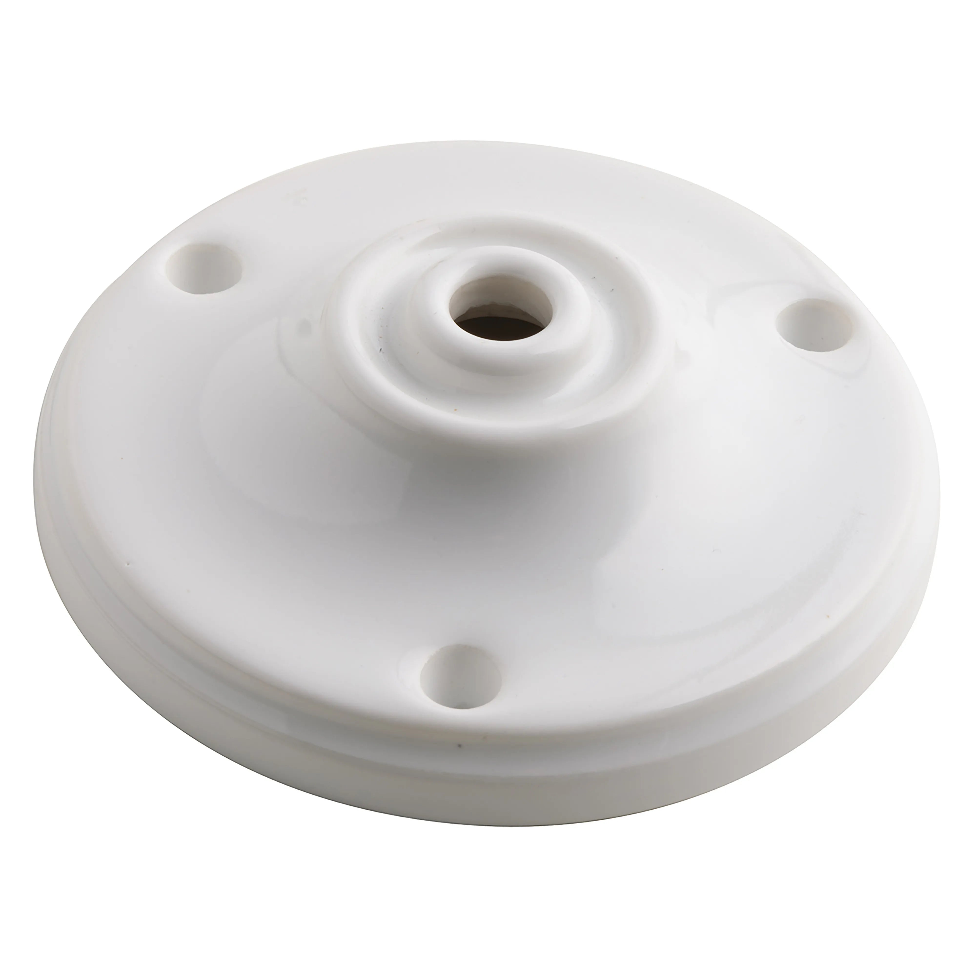 Rosone CLAY bianco 10.5X3 cm In Porcellana
