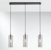 Lampadario MAGIC a Sospensione 3 luci Led(E27) 79 cm In Vetro