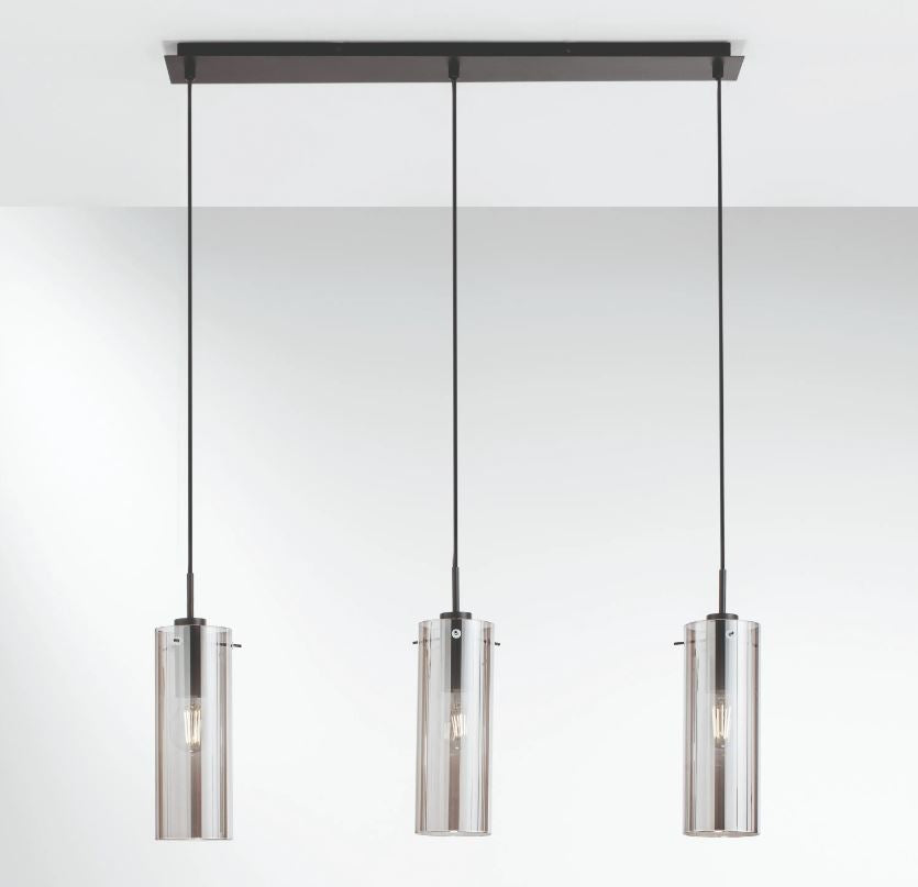 Lampadario MAGIC a Sospensione 3 luci Led(E27) 79 cm In Vetro