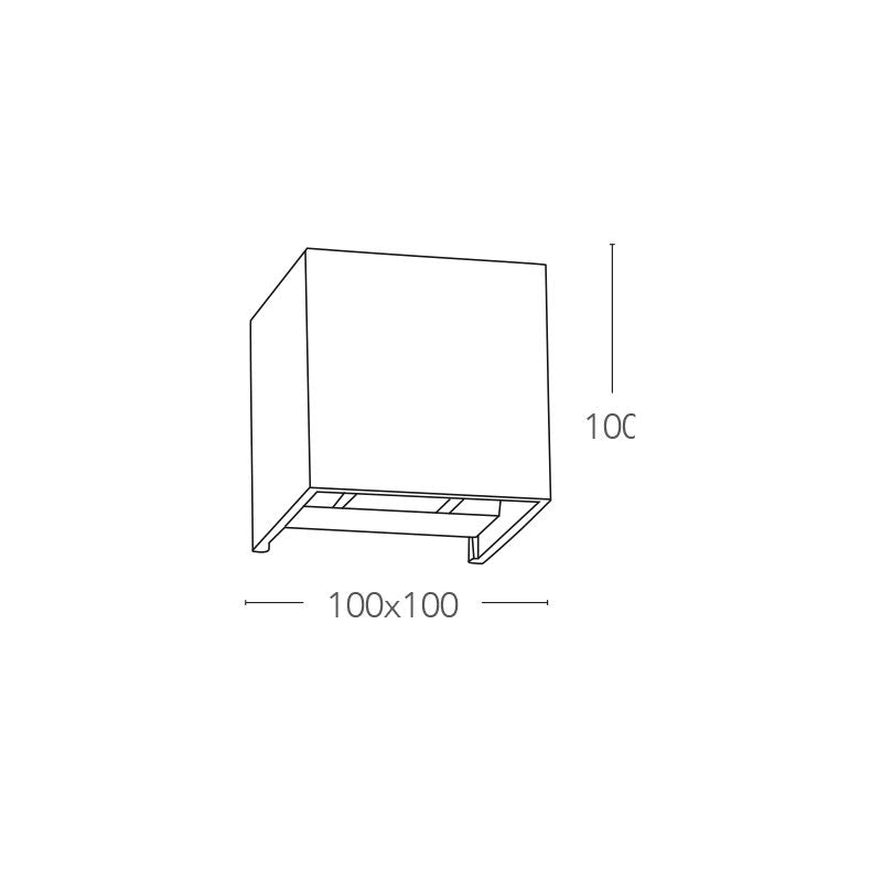 Applique ALFA CCT  10 cm LED 10 W In Alluminio