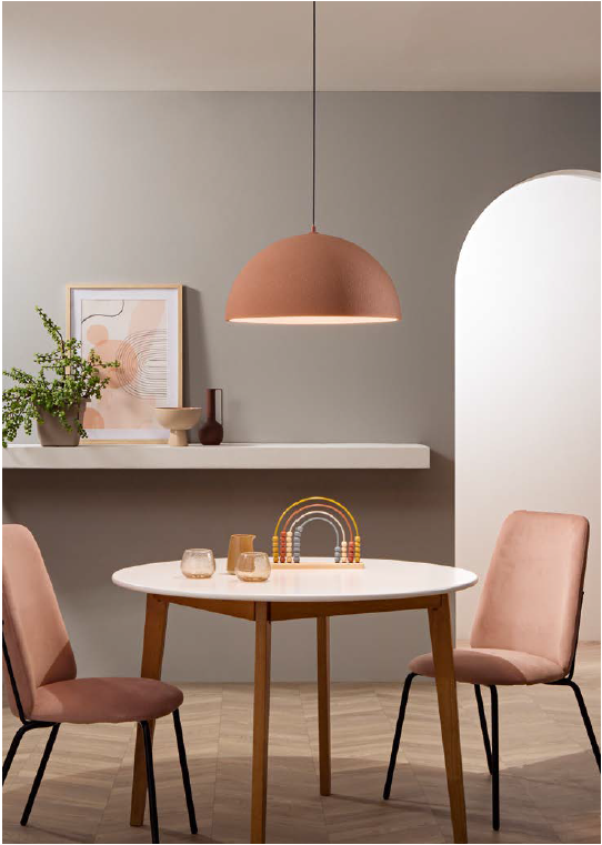 Lampadario XENIA a Sospensione 1 luce Led(E27) 200x50 cm In Resina
