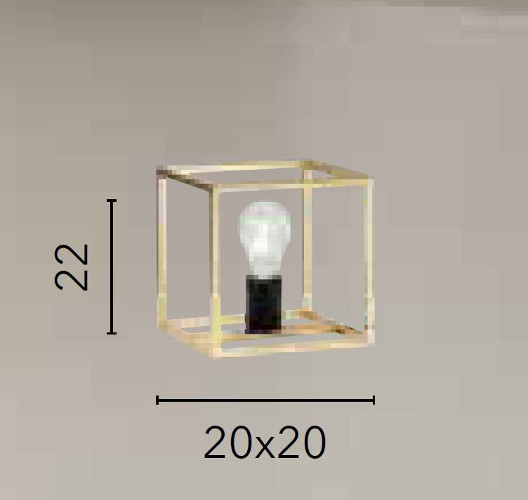 Lampada KIMERA Led 20cm In  Metallo
