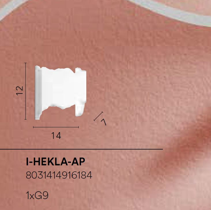 Applique HEKLA Led(G9) 42 cm In Gesso