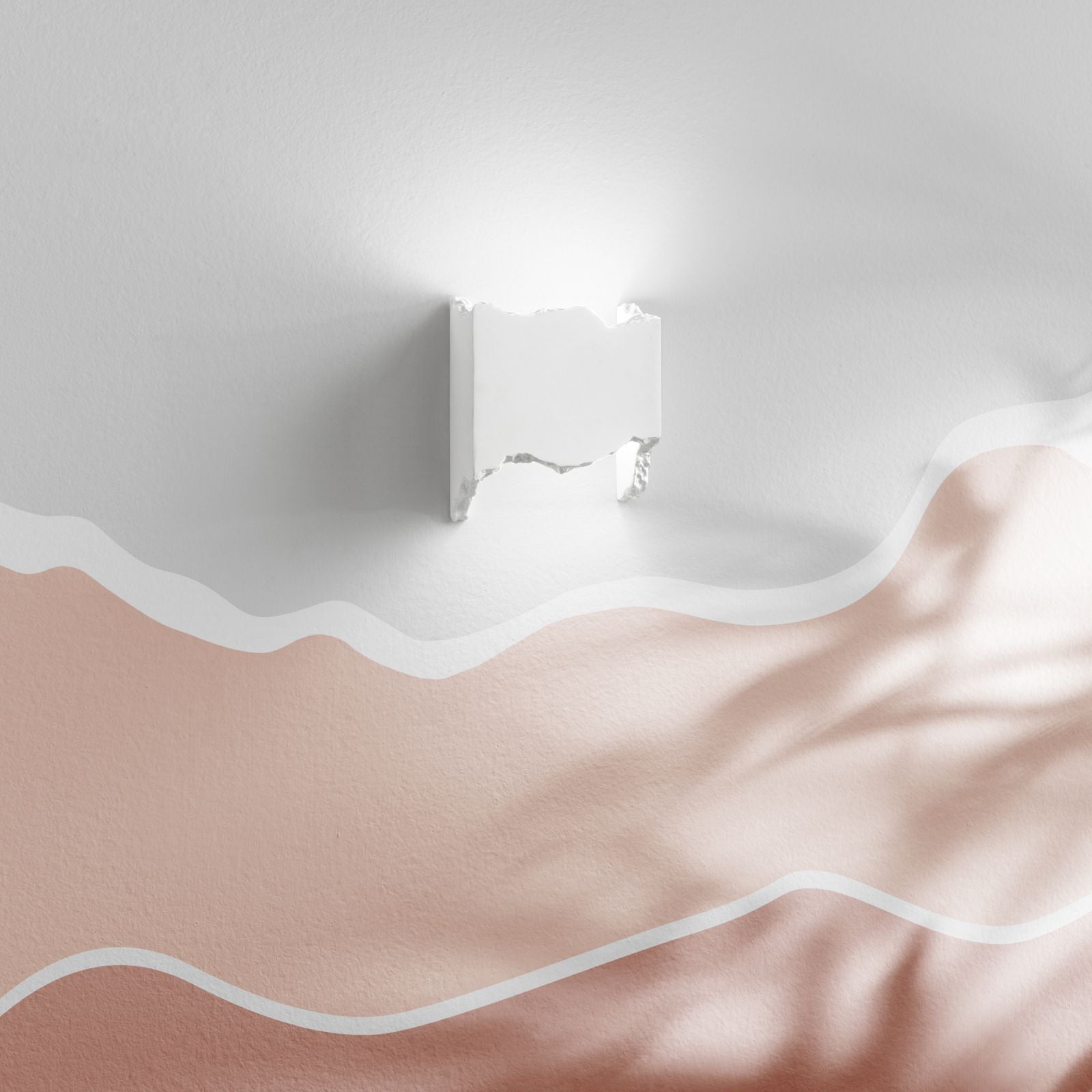 HEKLA Led(G9) wall light 42 cm in plaster