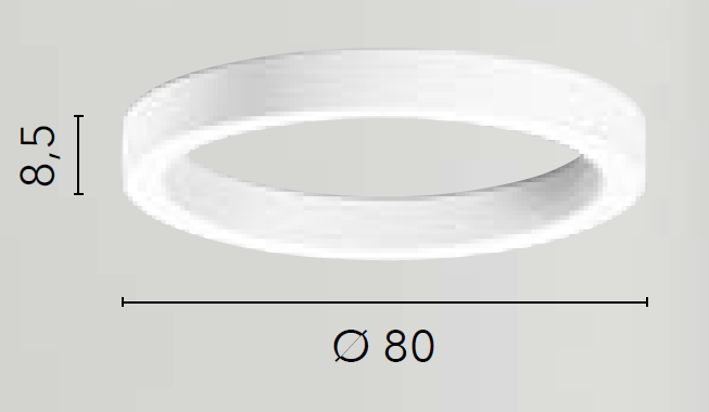 Demos CCT 80cm 80W Acrylic Chandelier