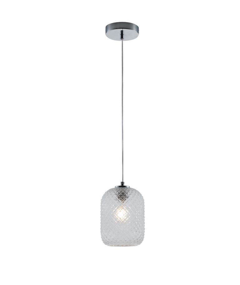 Lampadario ASHFORD a Sospensione E27 15 cm in Vetro