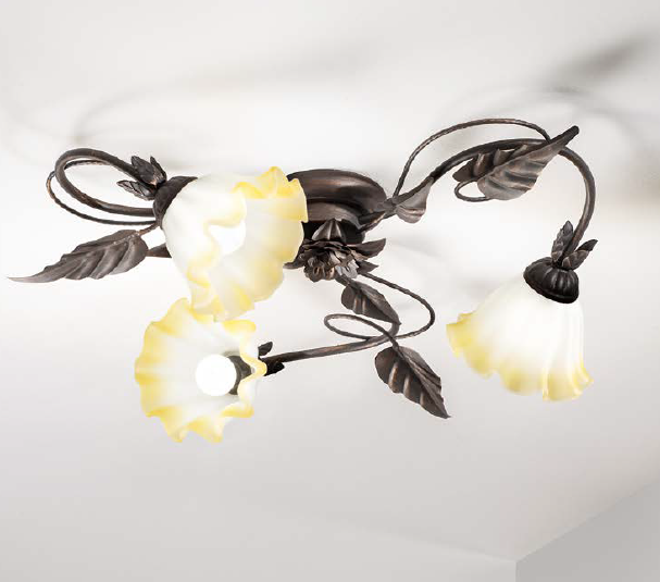 Plafoniera TRISTANO 3 Luci Led (E14) 68 cm In Metallo