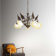 Lampadario TRISTANO a Sospensione 5 Luci Led (E14) 100 cm In Metallo