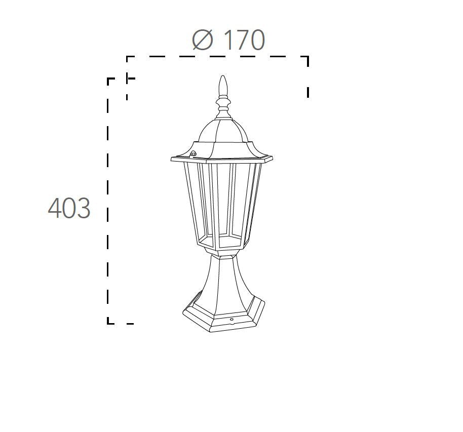 Applique MILANO 40,3 cm LED E27 In Alluminio