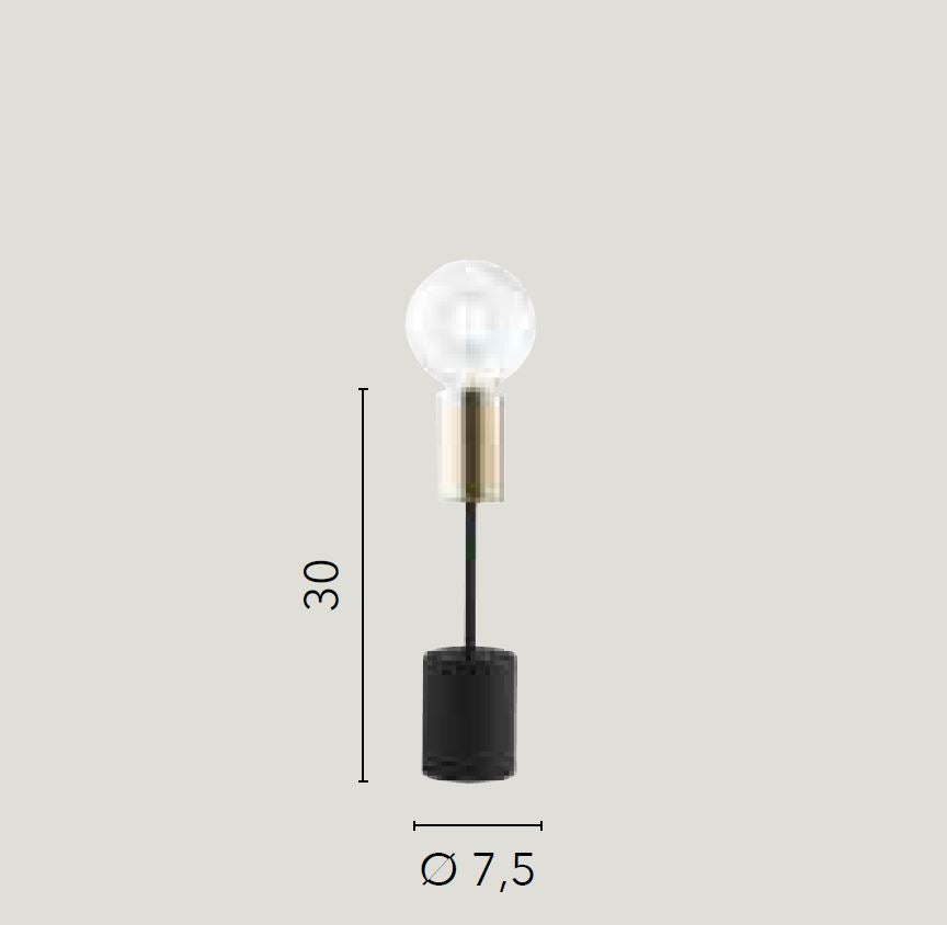 Lampada AXON Led 30 cm In  Metallo