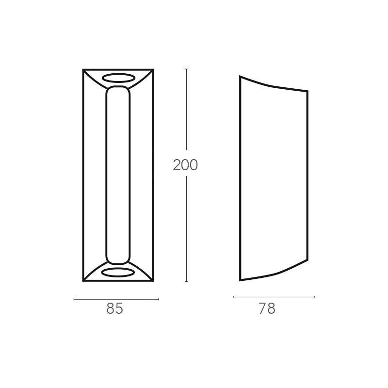 Applique RAY CCT 20 cm LED 14 W In Alluminio