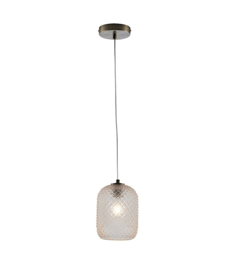 Lampadario ASHFORD a Sospensione E27 15 cm in Vetro
