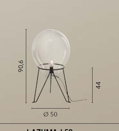 Lampadario AZUMA Led( E27) 90,6 cm In Vetro Soffiato