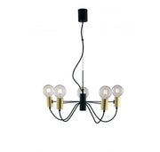 Lampadario AXON a sospensione 5 luci Led(E27) 60 cm In Metallo