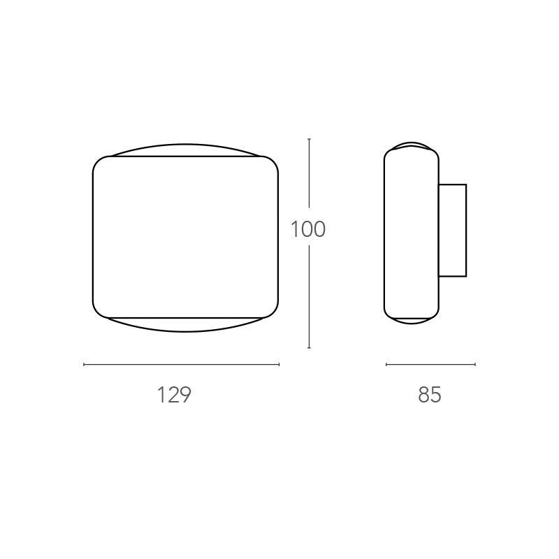 Applique BOXTER CCT 10 cm LED 8 W In Alluminio