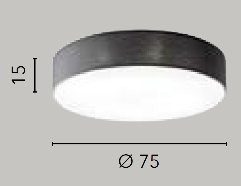 Plafoniera CAPITAL 7 Luci Led (E27) 76 cm In Metallo e Tessuto