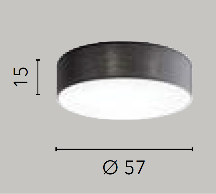 Plafoniera CAPITAL 4 Luci Led (E27) 57 cm In Metallo e Tessuto