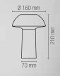 Lampada MYKES CCT 21 cm LED  4.5 W In Termoplastica