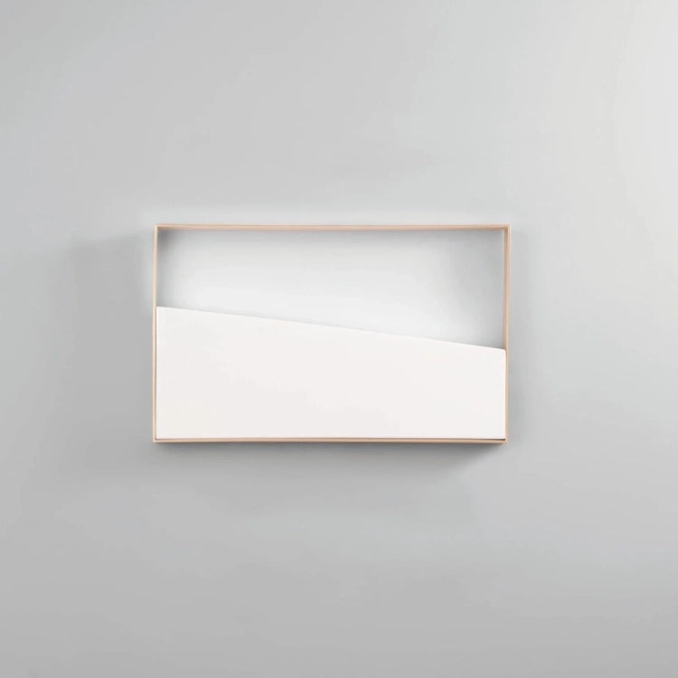 Applique Cornice Rettangolare Oro Luce Indiretta Led CCT Alba RT40 Fan Europe