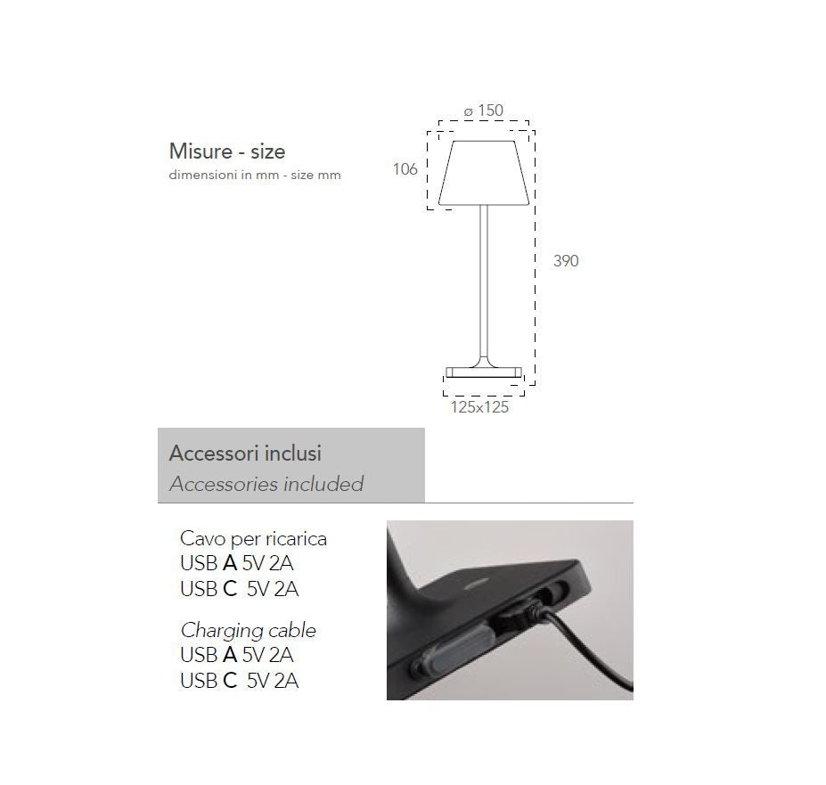 Applique JAMMIN 39 cm LED 2,2 W In Metallo