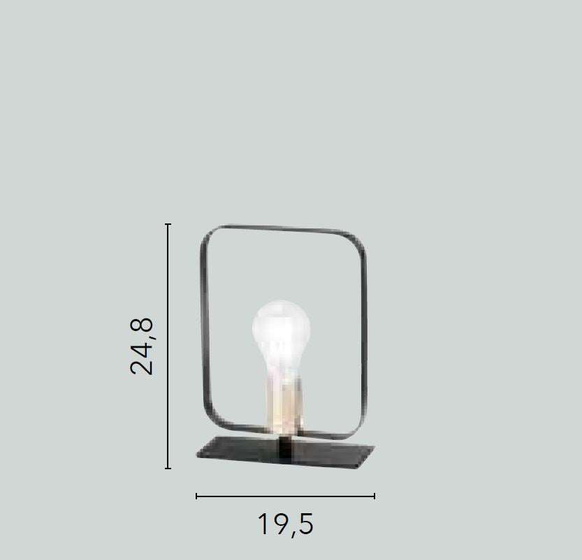 Lampada SMITH Led(E27) 24,8 cm In  Metallo