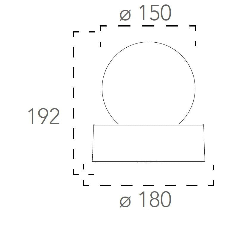 Applique SKITTLE 19,8 cm LED E27 In Alluminio