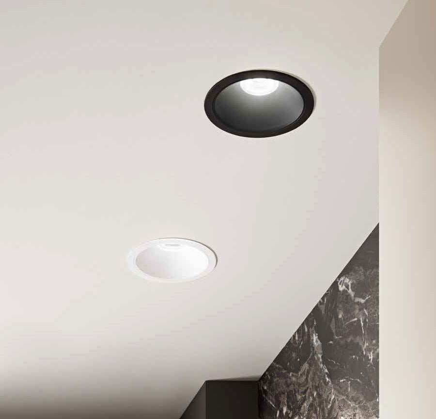 Faretto QUANTUM LED CCT 13,5 cm 18w ad incasso in alluminio
