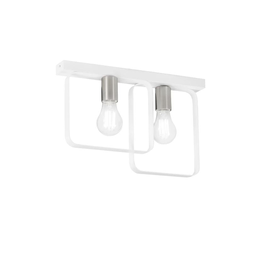 Plafoniera SMITH 2 luci Led(E27) 41,5 cm In Metallo