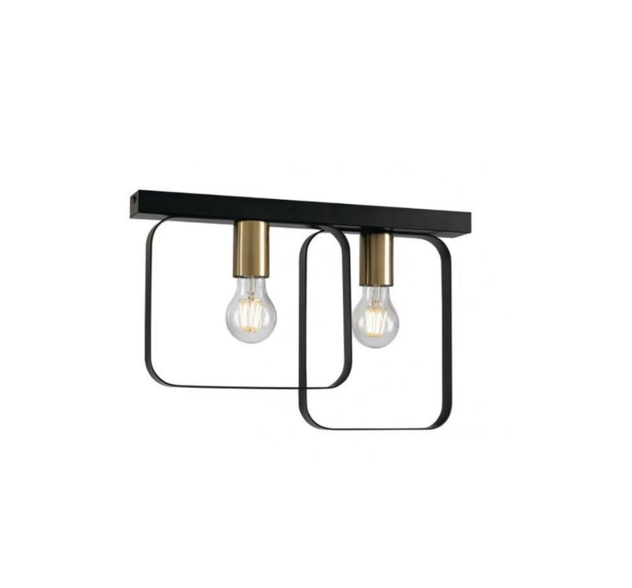 Plafoniera SMITH 2 luci Led(E27) 41,5 cm In Metallo