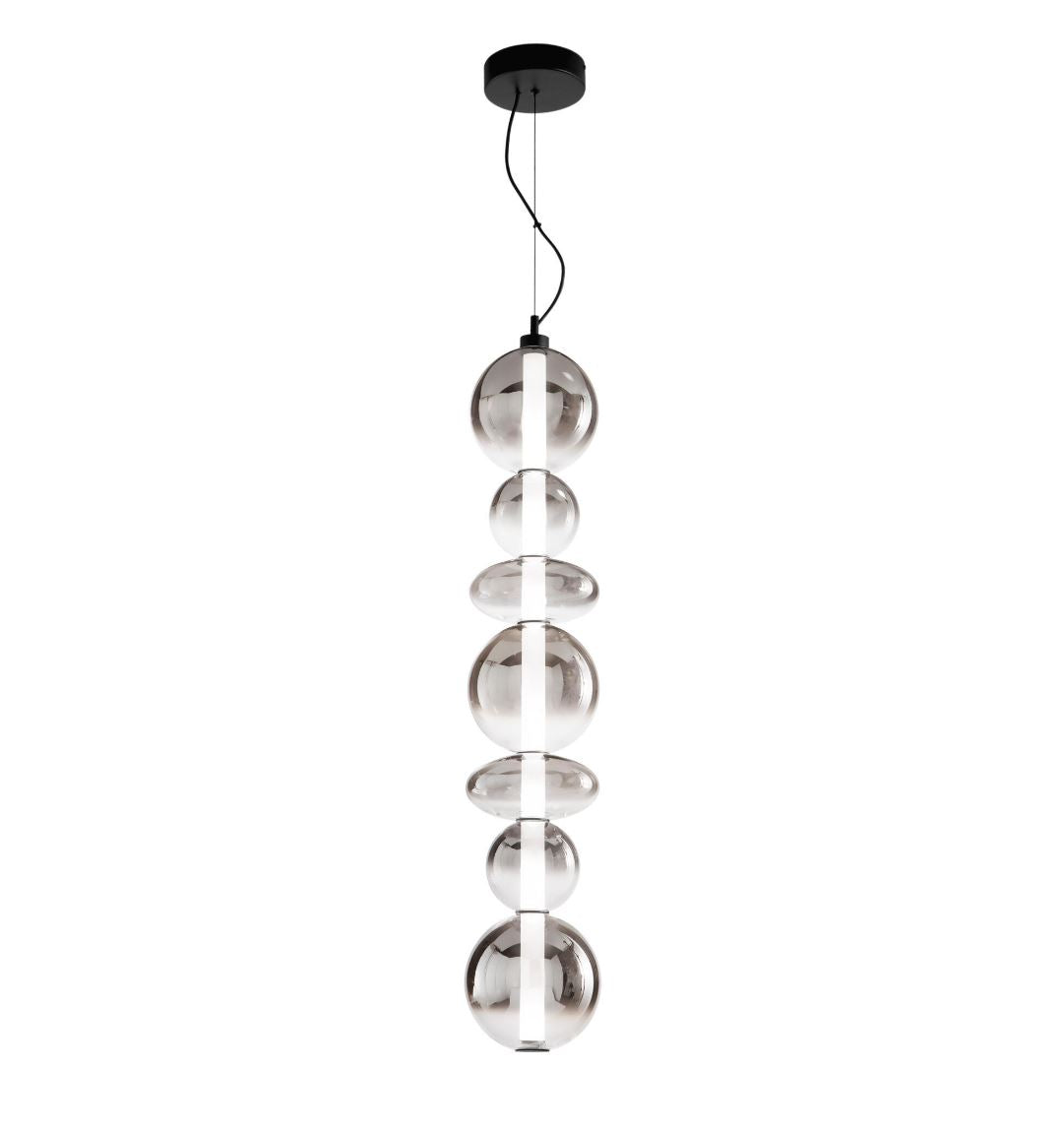 Lampadario KEMET Led 155 cm 40 W In Vetro