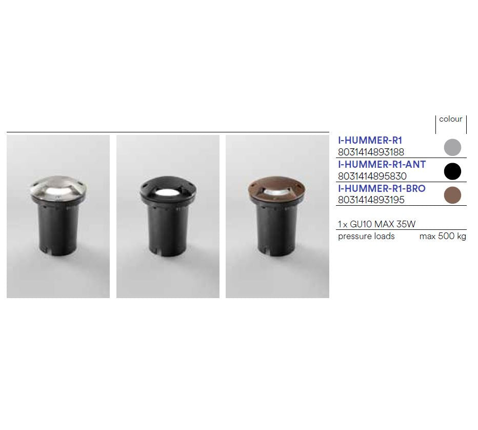 Segnapasso HUMMER R1 10,5 cm in acciaio inox