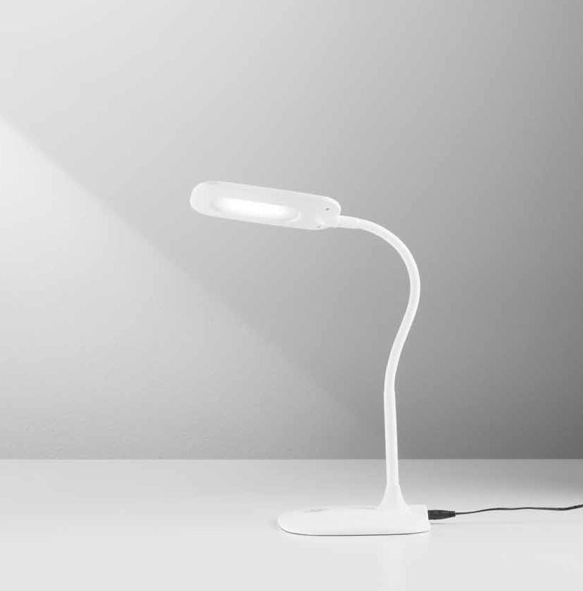Lampada DARWIN da Scrivania 53,5 cm 4.8W Luce Regolabile in Metallo