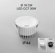 QUANTUM LED CCT 16 cm 30w recessed aluminium spotlight