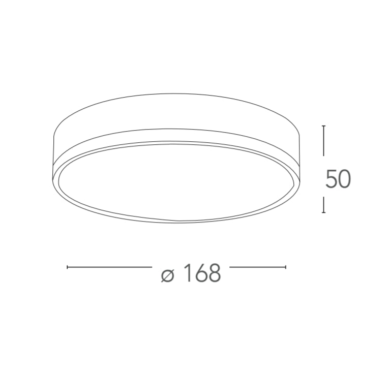 Applique KLIO 16.8 cm rotondo Led 22w in alluminio pressofuso