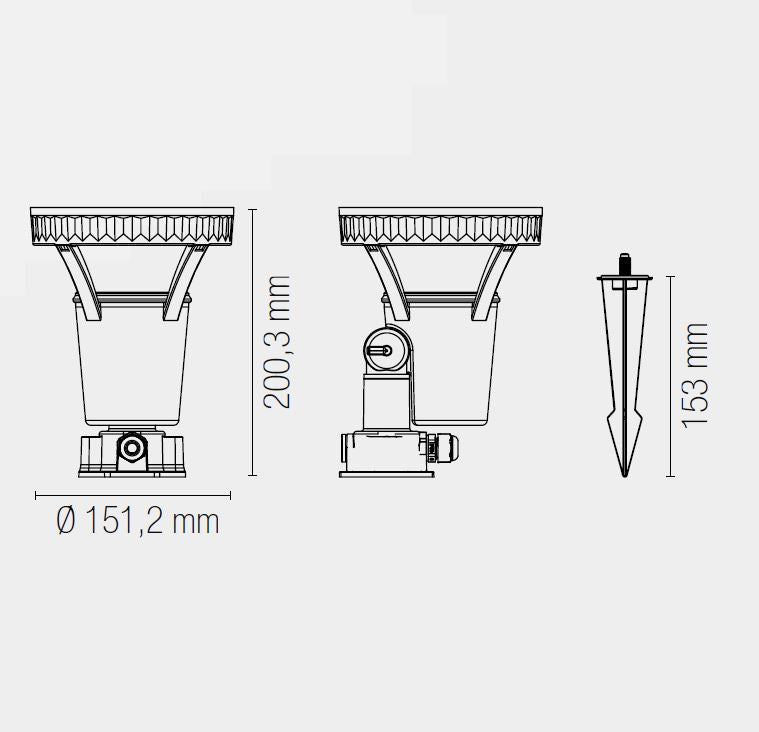 Applique GRUBB LED 15,1 cm 15 W In Plastica