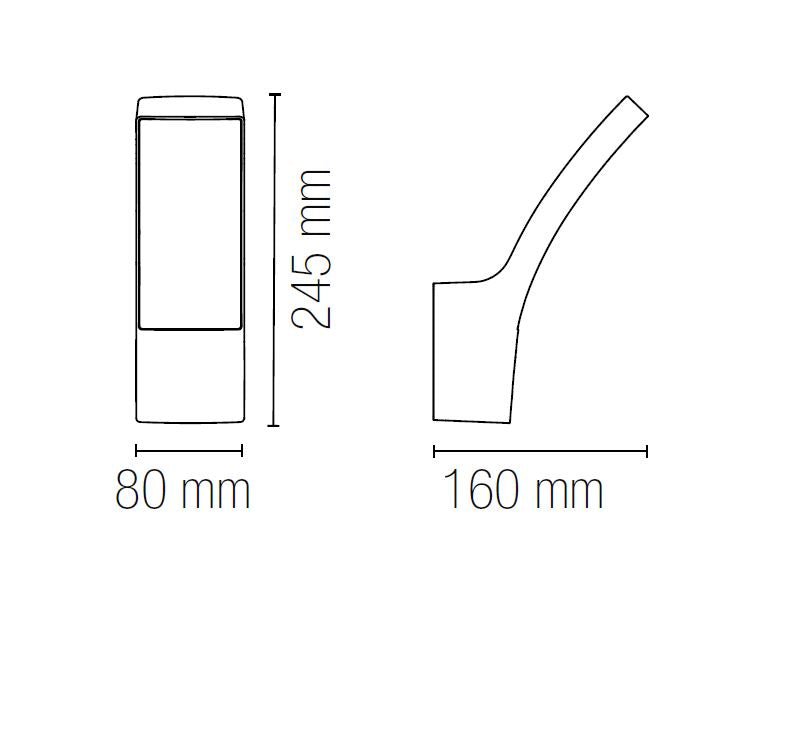 Applique SAIL CCT 24,5 cm LED 12 W In Alluminio