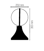 Applique ORBIT 30cm E27 In Acrilico