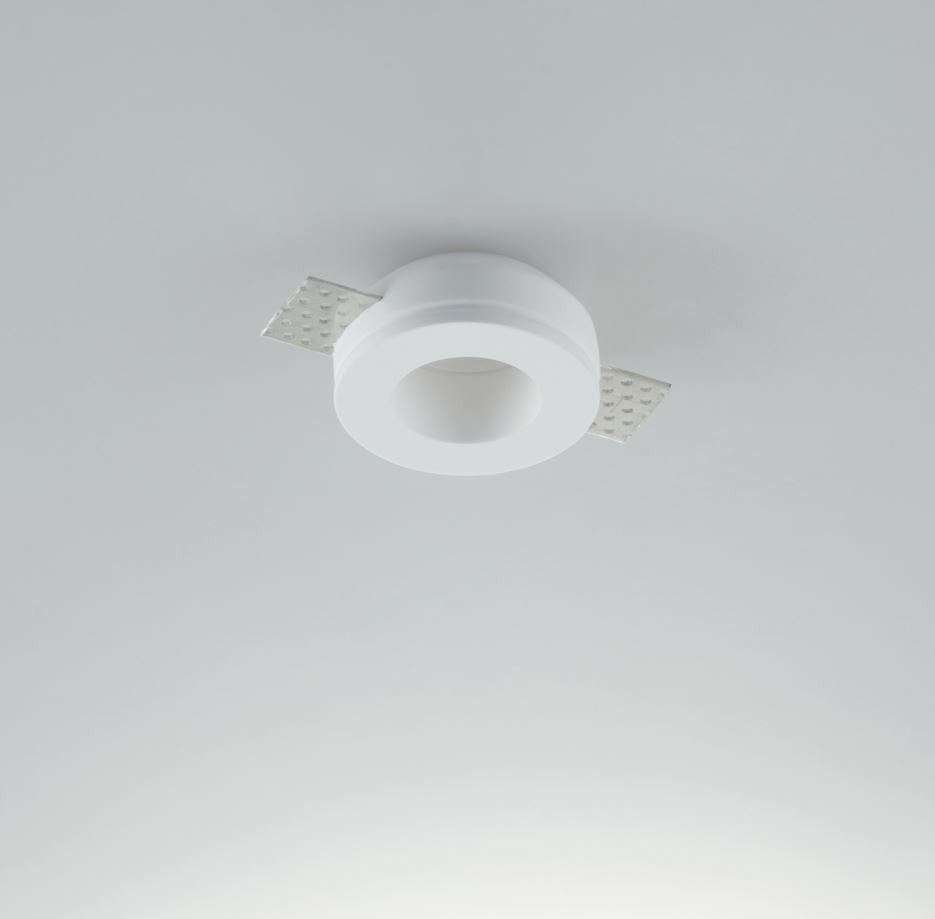 Faretto MINI Rotondo 7 cm da incasso bianco in gesso