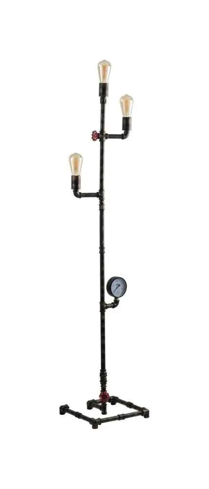 Lampada da terra H. 159 cm in metallo effetto Ruggine/Zinco (E27)