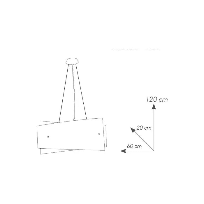 Plafonnier GIBUS E27 30 cm en verre