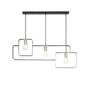 Lampadario SMITH a Sospensione 3 luci Led(E27) 88.5 cm In Metallo