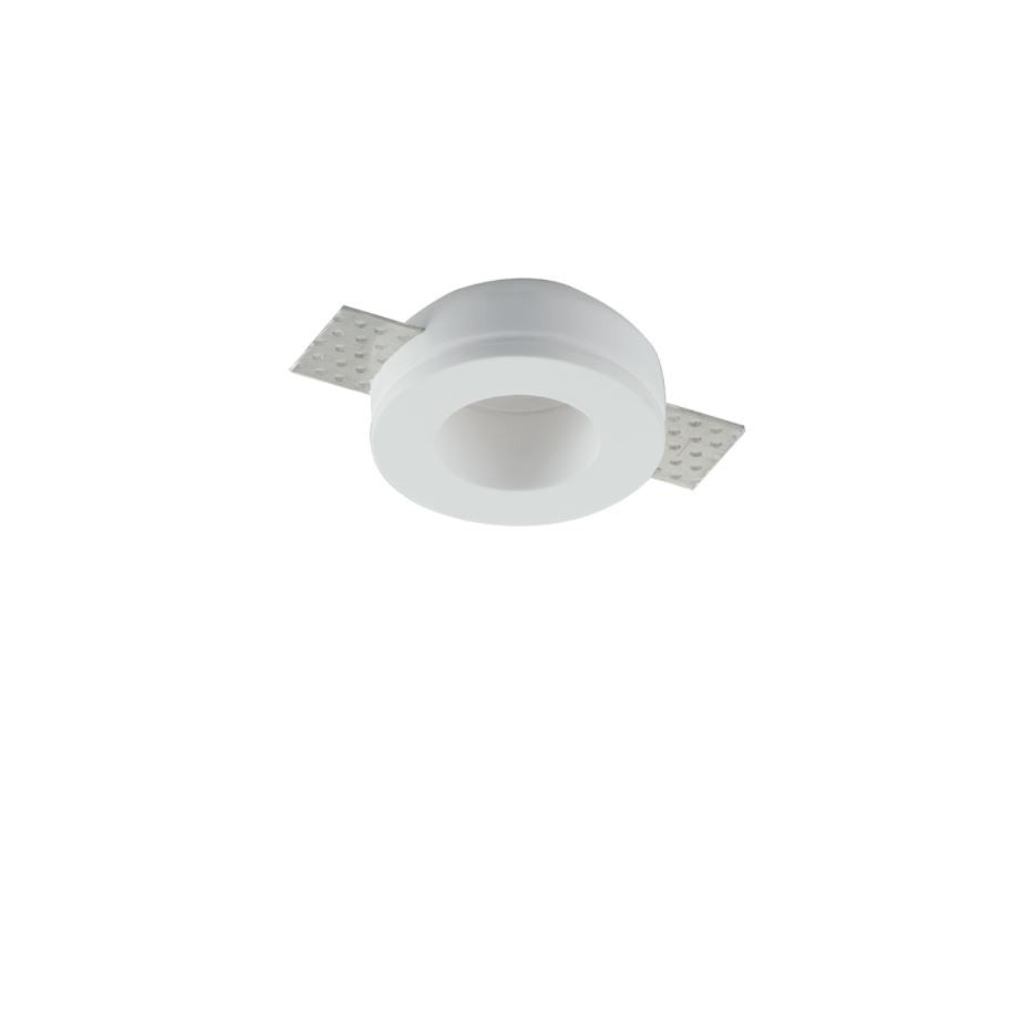 Faretto MINI Rotondo 7 cm da incasso bianco in gesso
