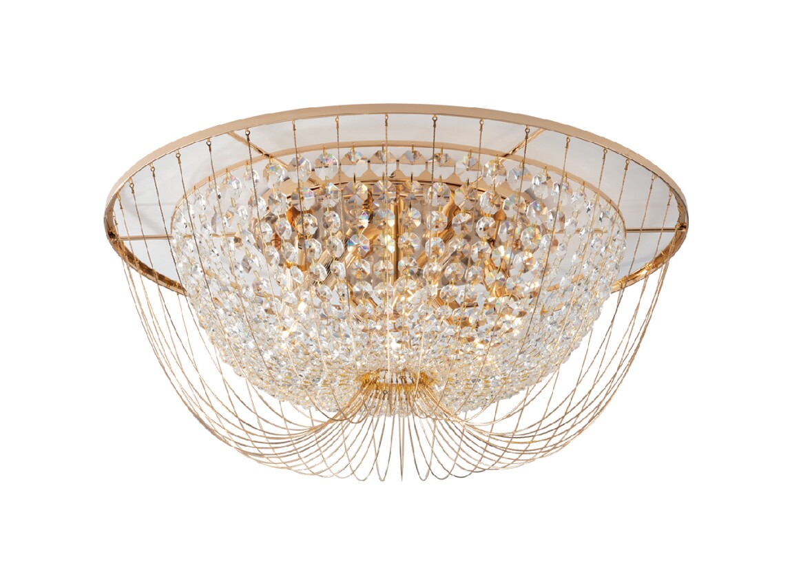 Plafoniera VIENNA Led(E14) 60 cm in Cristallo