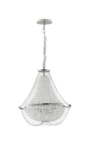 Lampadario VIENNA a Sospensione Led(E14) 45 cm in Cristallo