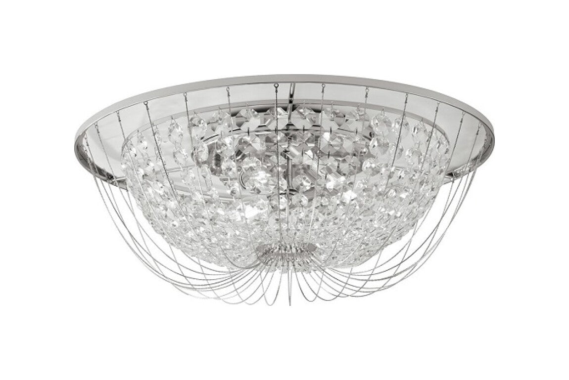 Plafoniera VIENNA Led(E14) 45 cm in Cristallo