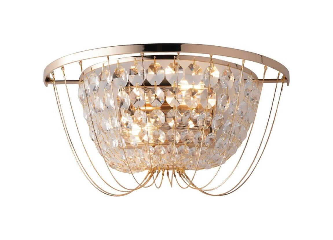 Applique VIENNA Led(E14) 35 cm in Cristallo