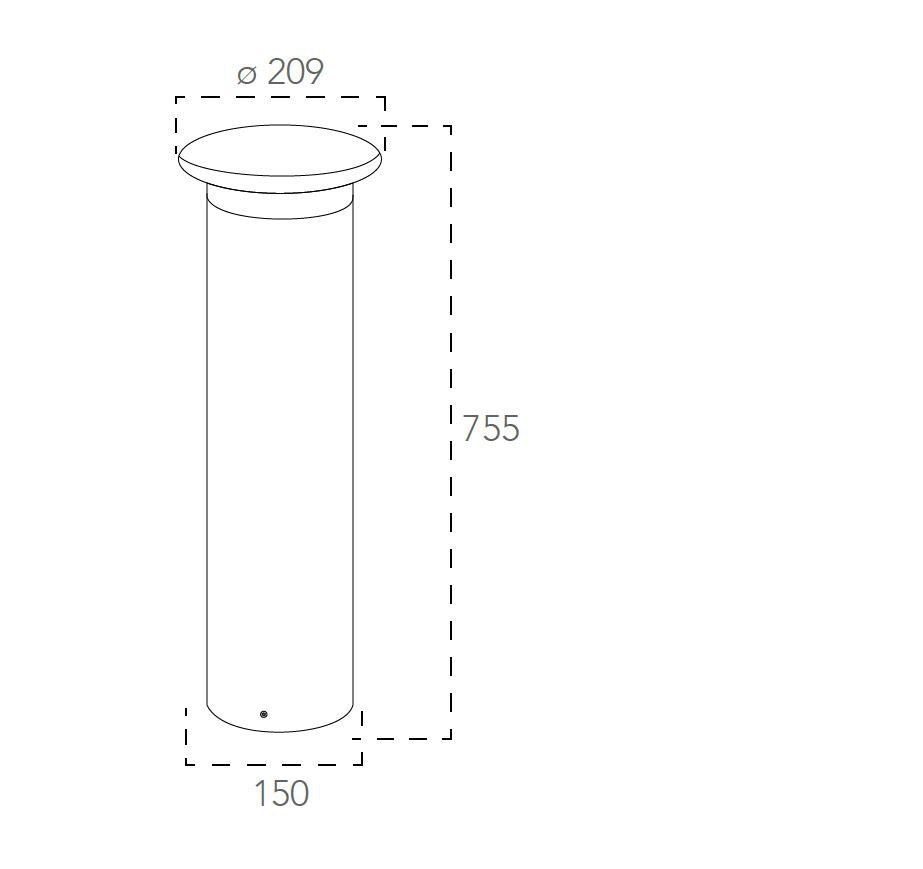 Applique BITT CCT 75,5 cm LED 10 W In Alluminio