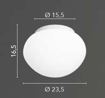 Applique NIVES Led(G9) 23.5 cm In Alluminio